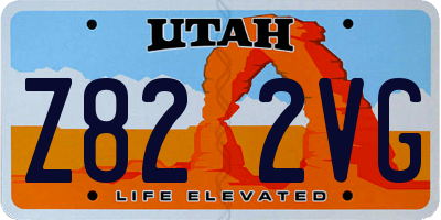 UT license plate Z822VG