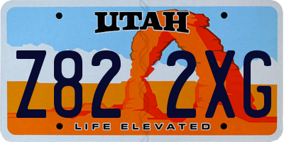 UT license plate Z822XG