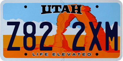 UT license plate Z822XM