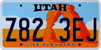 UT license plate Z823EJ
