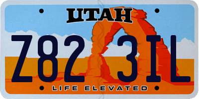 UT license plate Z823IL