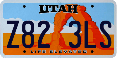 UT license plate Z823LS