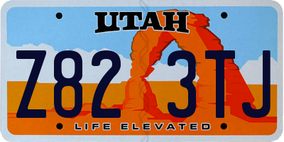 UT license plate Z823TJ