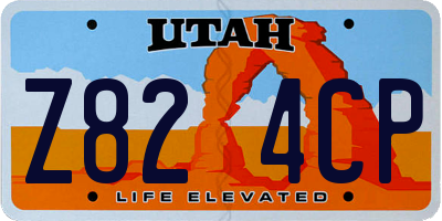 UT license plate Z824CP