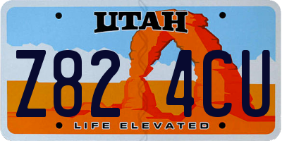 UT license plate Z824CU