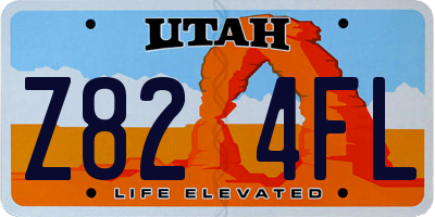 UT license plate Z824FL