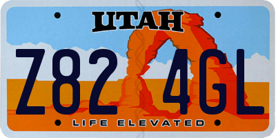 UT license plate Z824GL