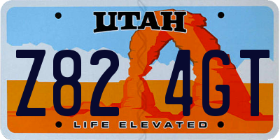 UT license plate Z824GT