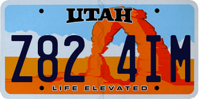 UT license plate Z824IM
