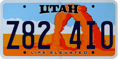 UT license plate Z824IO