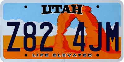 UT license plate Z824JM