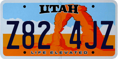 UT license plate Z824JZ