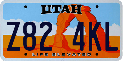 UT license plate Z824KL