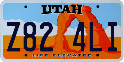 UT license plate Z824LI