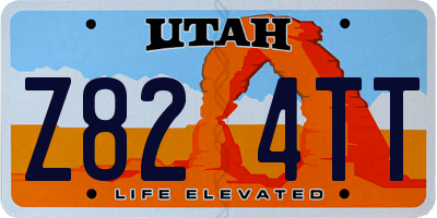 UT license plate Z824TT