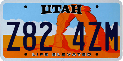 UT license plate Z824ZM