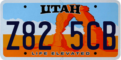 UT license plate Z825CB