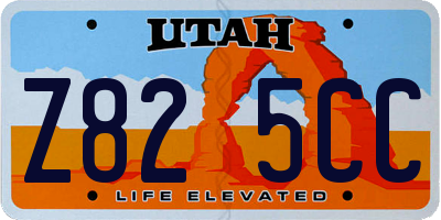 UT license plate Z825CC