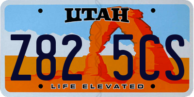 UT license plate Z825CS
