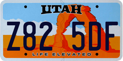 UT license plate Z825DF