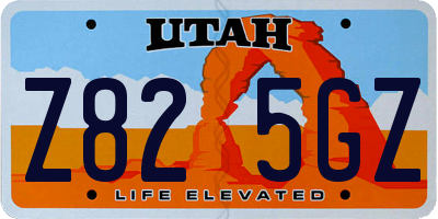 UT license plate Z825GZ