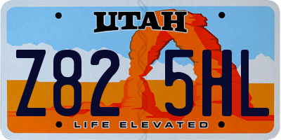 UT license plate Z825HL