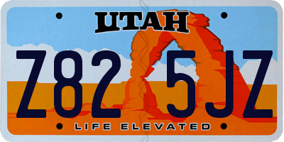 UT license plate Z825JZ
