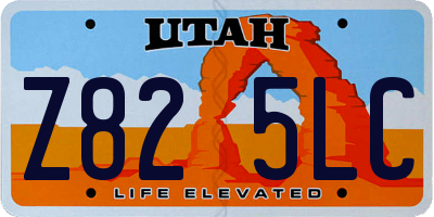 UT license plate Z825LC
