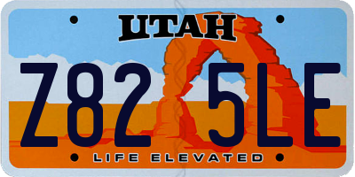 UT license plate Z825LE