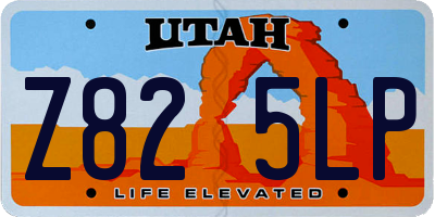 UT license plate Z825LP