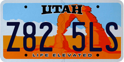 UT license plate Z825LS