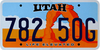 UT license plate Z825OG