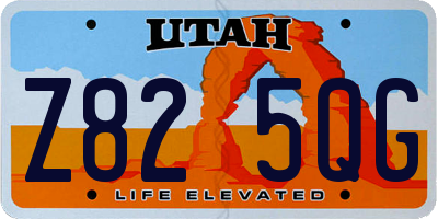 UT license plate Z825QG