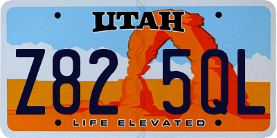 UT license plate Z825QL