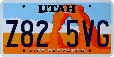 UT license plate Z825VG