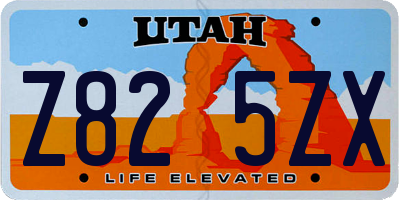 UT license plate Z825ZX