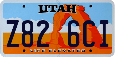 UT license plate Z826CI