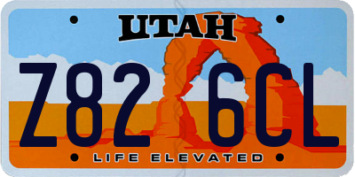 UT license plate Z826CL