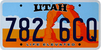 UT license plate Z826CQ