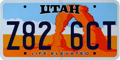 UT license plate Z826CT