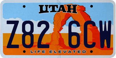 UT license plate Z826CW