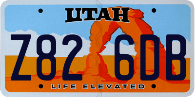 UT license plate Z826DB
