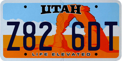 UT license plate Z826DT