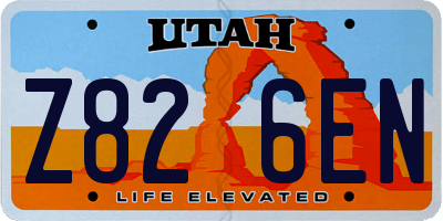 UT license plate Z826EN