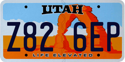 UT license plate Z826EP