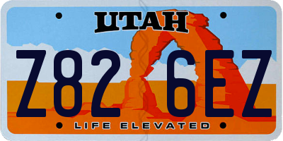 UT license plate Z826EZ