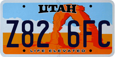 UT license plate Z826FC