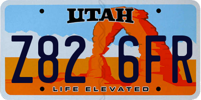 UT license plate Z826FR