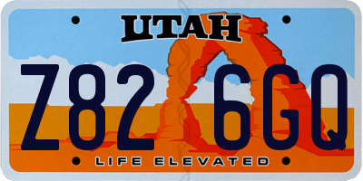 UT license plate Z826GQ