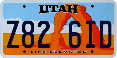 UT license plate Z826ID